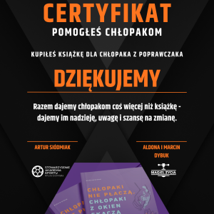 Książka dla "Chłopaka z poprawczaka"